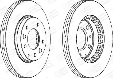 Champion 562446CH - Bremžu diski www.autospares.lv