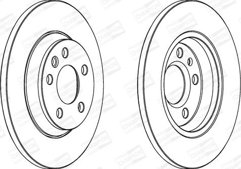 Champion 562448CH - Bremžu diski www.autospares.lv