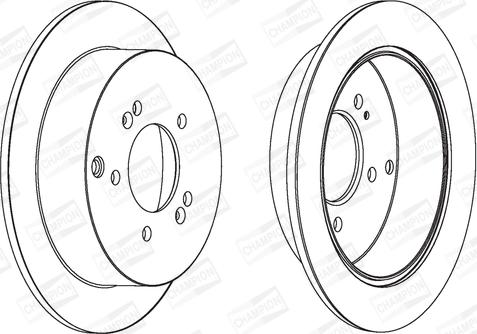 Champion 562454CH - Bremžu diski www.autospares.lv