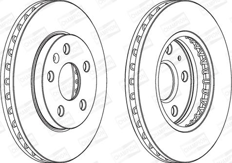 Champion 562460CH - Bremžu diski www.autospares.lv