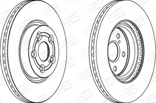 Champion 562439CH - Bremžu diski www.autospares.lv