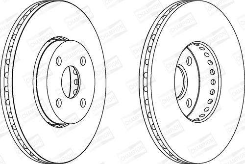 Champion 562436CH - Bremžu diski www.autospares.lv