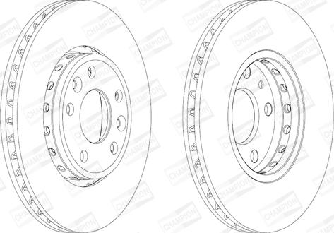 Champion 562595CH - Bremžu diski www.autospares.lv