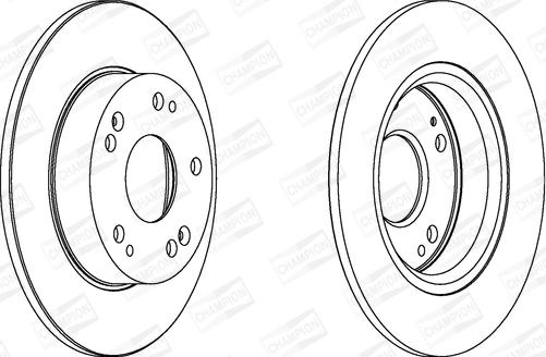 Champion 562544CH - Bremžu diski www.autospares.lv