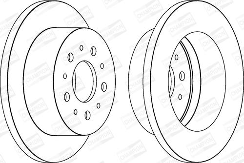 Champion 562526CH - Brake Disc www.autospares.lv