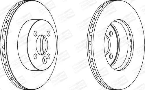 Champion 562570CH - Bremžu diski www.autospares.lv