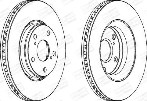 Champion 562649CH - Bremžu diski www.autospares.lv