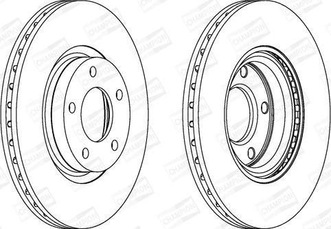 Champion 562635CH - Bremžu diski www.autospares.lv