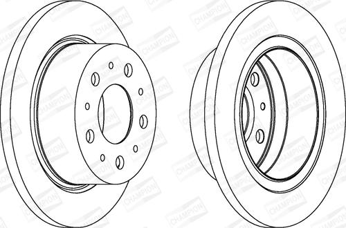 Champion 562629CH-1 - Bremžu diski www.autospares.lv