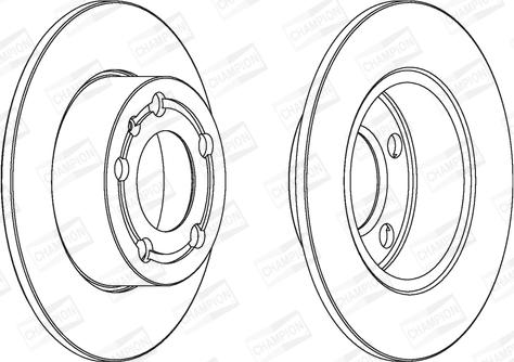 Champion 562053CH - Тормозной диск www.autospares.lv