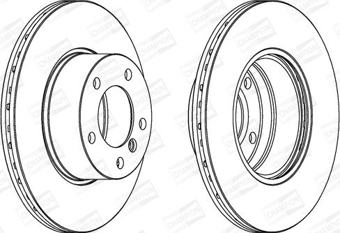 Champion 562035CH - Тормозной диск www.autospares.lv