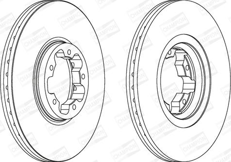 Champion 562141CH - Bremžu diski www.autospares.lv