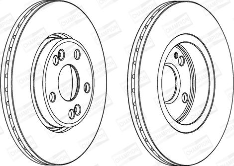 Champion 562104CH - Bremžu diski www.autospares.lv