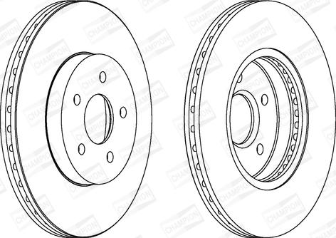 Champion 562180CH - Bremžu diski www.autospares.lv