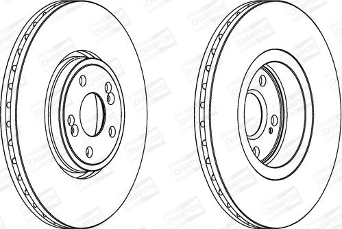 Champion 562187CH-1 - Bremžu diski www.autospares.lv