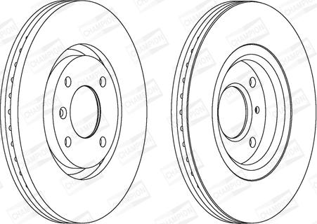 Champion 562129CH - Тормозной диск www.autospares.lv