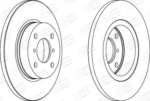 Champion 562124CH - Bremžu diski www.autospares.lv