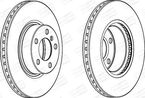 Champion 562891CH-1 - Bremžu diski www.autospares.lv