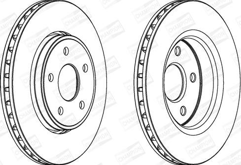 Champion 562854CH-1 - Bremžu diski www.autospares.lv