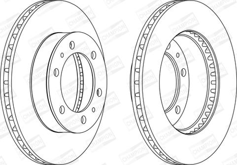 Champion 562861CH - Bremžu diski www.autospares.lv