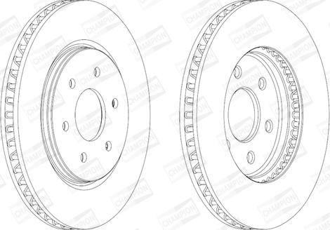 Champion 562813CH - Bremžu diski www.autospares.lv