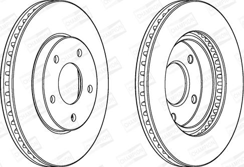 Champion 562820CH - Bremžu diski www.autospares.lv