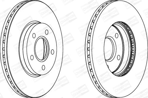 Champion 562364CH - Bremžu diski www.autospares.lv