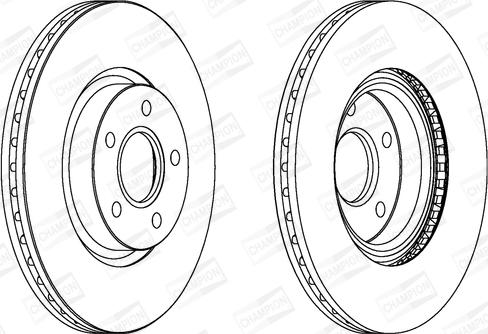 Champion 562363CH - Тормозной диск www.autospares.lv