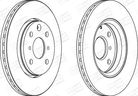 Champion 562311CH - Тормозной диск www.autospares.lv