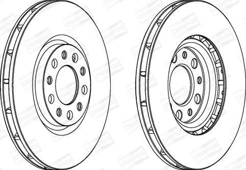 Champion 562299CH - Bremžu diski www.autospares.lv