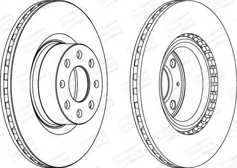 Champion 562297CH - Bremžu diski www.autospares.lv