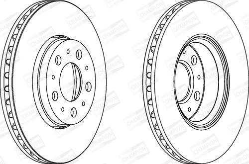 Champion 562244CH - Bremžu diski www.autospares.lv