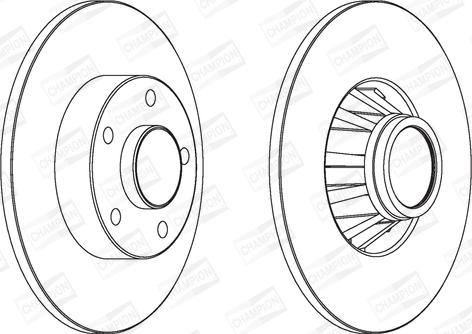 Champion 562211CH-1 - Brake Disc www.autospares.lv