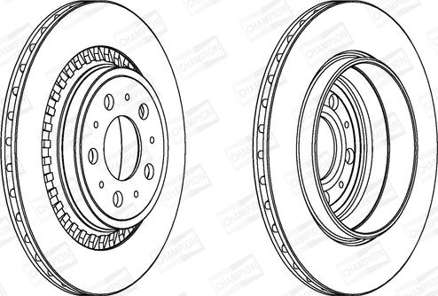 Champion 562218CH - Bremžu diski www.autospares.lv