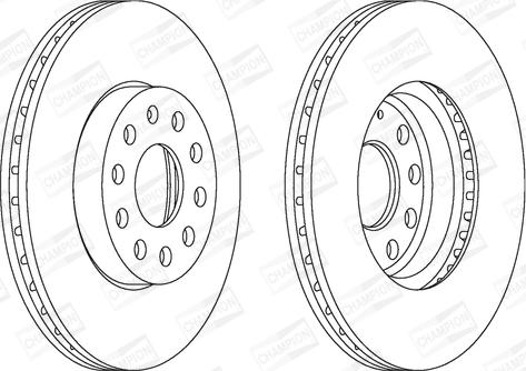 Champion 562235CH - Тормозной диск www.autospares.lv