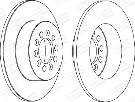 Champion 562236CH - Тормозной диск www.autospares.lv