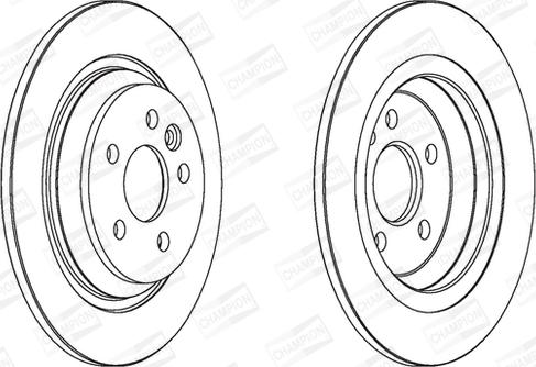 Champion 562741CH - Bremžu diski www.autospares.lv