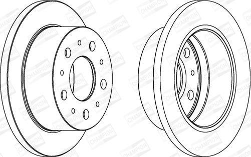 Champion 562753CH - Bremžu diski autospares.lv