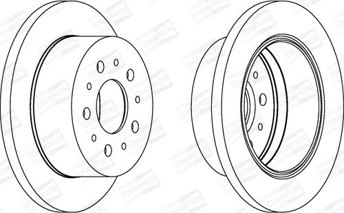 Champion 562757CH - Bremžu diski www.autospares.lv