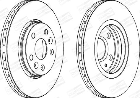 Champion 562730CH - Bremžu diski www.autospares.lv