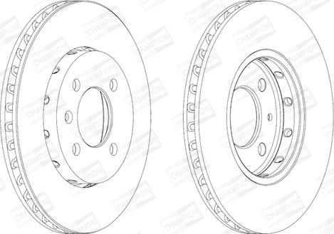 Champion 562727CH - Bremžu diski www.autospares.lv