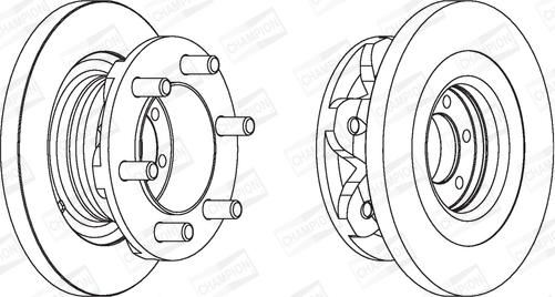 Champion 567118CH-1 - Bremžu diski www.autospares.lv