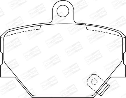 Champion 571995CH - Тормозные колодки, дисковые, комплект www.autospares.lv