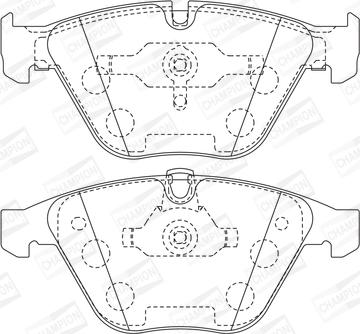 Champion 571990CH - Brake Pad Set, disc brake www.autospares.lv