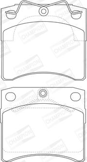 Champion 571948CH - Bremžu uzliku kompl., Disku bremzes www.autospares.lv