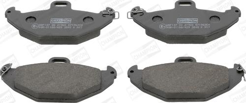 Champion 571963CH - Brake Pad Set, disc brake www.autospares.lv