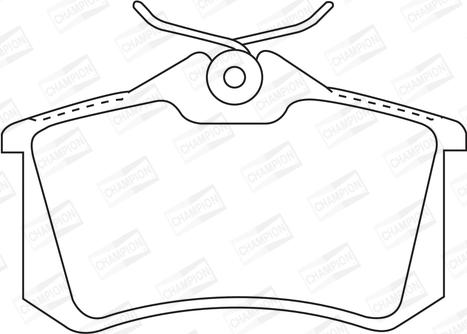 Champion 571906CH - Brake Pad Set, disc brake www.autospares.lv