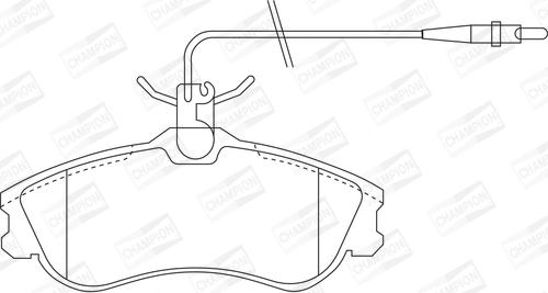 Champion 571919CH - Bremžu uzliku kompl., Disku bremzes www.autospares.lv