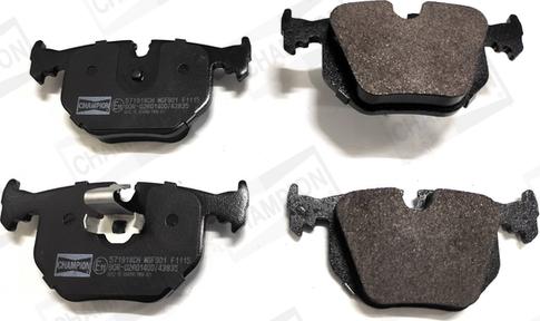 Champion 571918CH - Brake Pad Set, disc brake www.autospares.lv