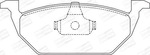 Champion 571985CH - Тормозные колодки, дисковые, комплект www.autospares.lv